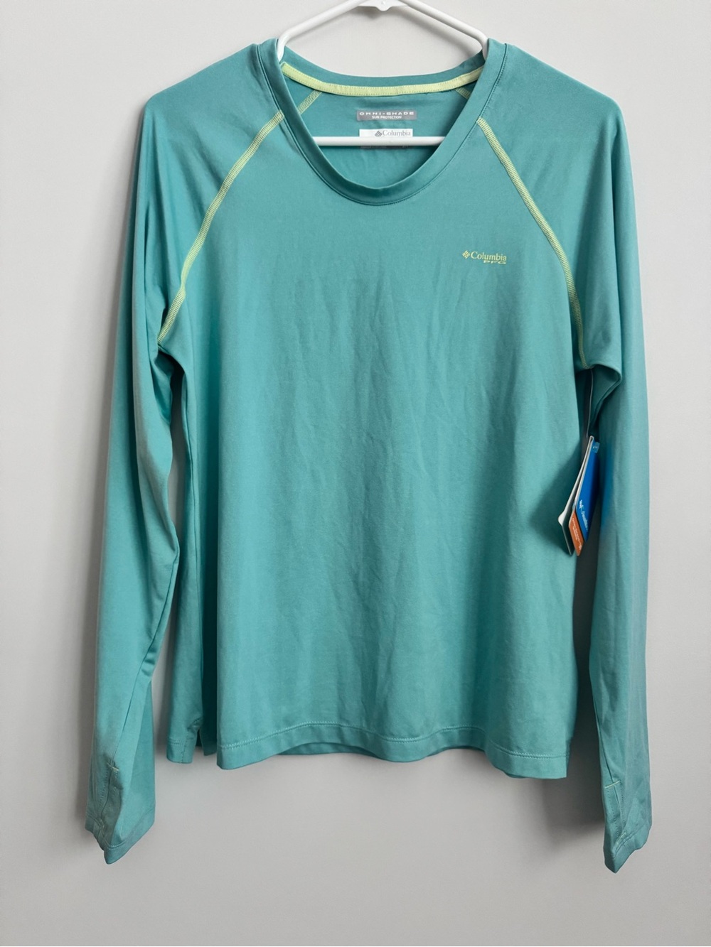 Columbia Teal Long Sleeve Performance Shirt NWT